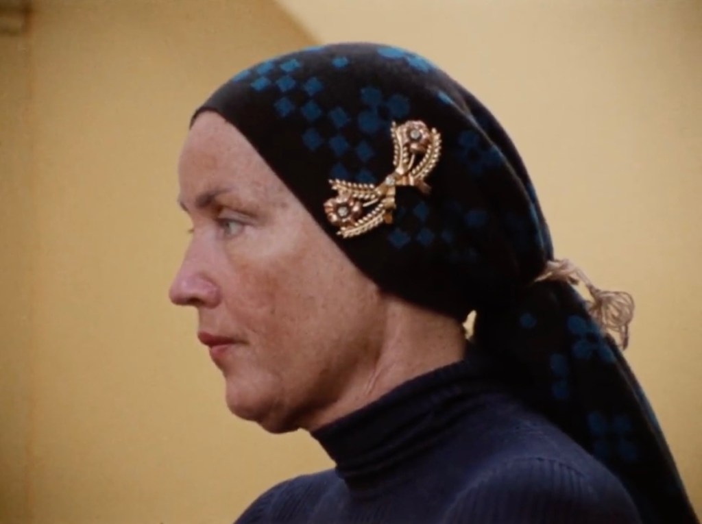 Little Edie in Grey Gardens wearing a Brooch