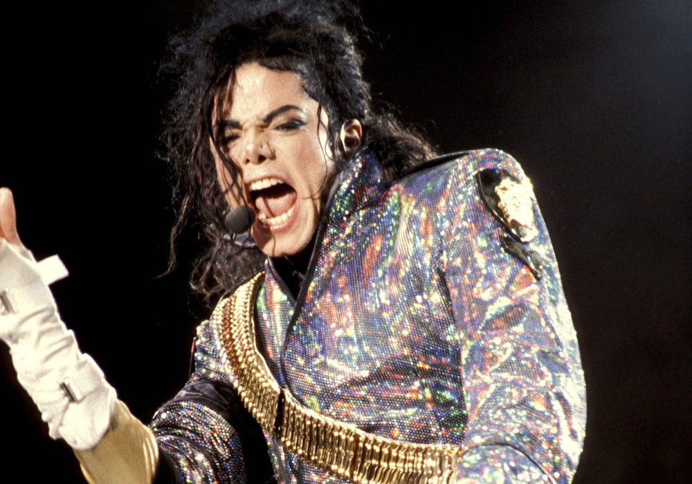 Michael Jackson performing his song "Jam" as part of his Dangerous world tour in Europe in 1992. Photo by Casta03