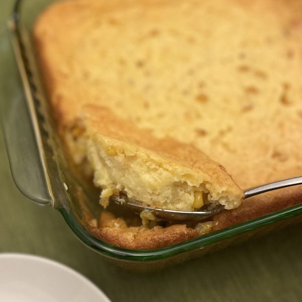 Homemade Corn Puddin' made from the official recipe